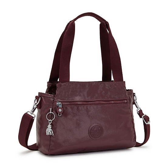 Kipling Elysia Metallic Axelväska Vinröda | SE 1809OK